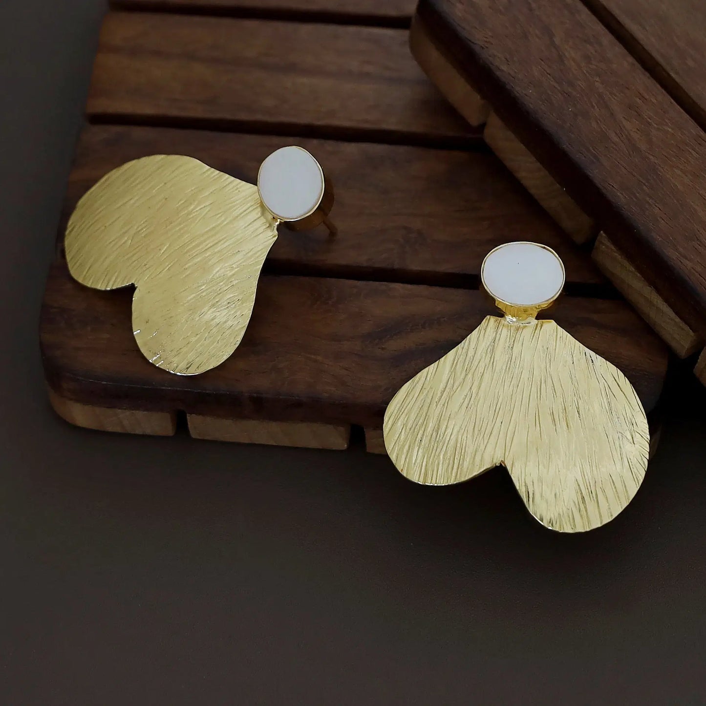Golden Heart Earring
