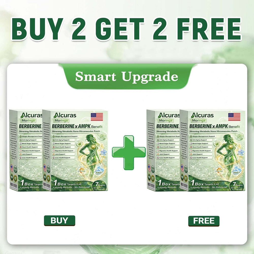 🇺🇸Alcuras™ Moringa × Berberine × AMPK 8-Benefit Slimming & Met0abolic Nano Microneedle Patch🌿