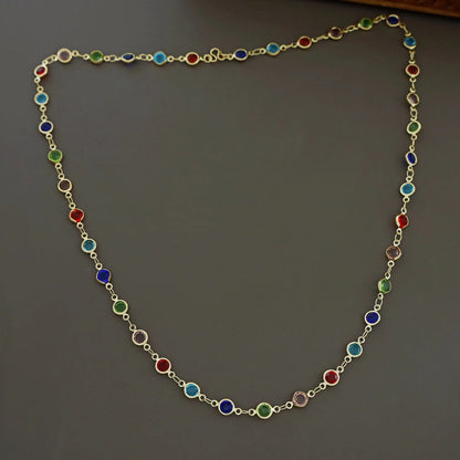 Multicolour Long Neckpiece