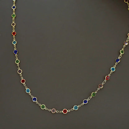 Multicolour Long Neckpiece