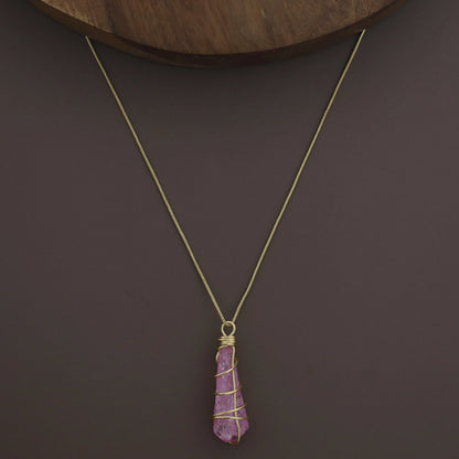Binded Dyed Stone Neckpiece
