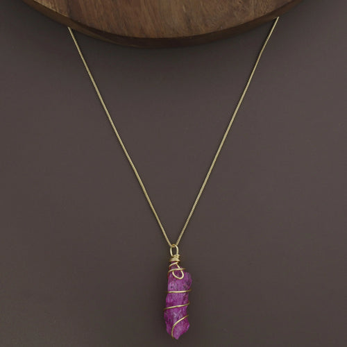 Binded Dyed Stone Neckpiece